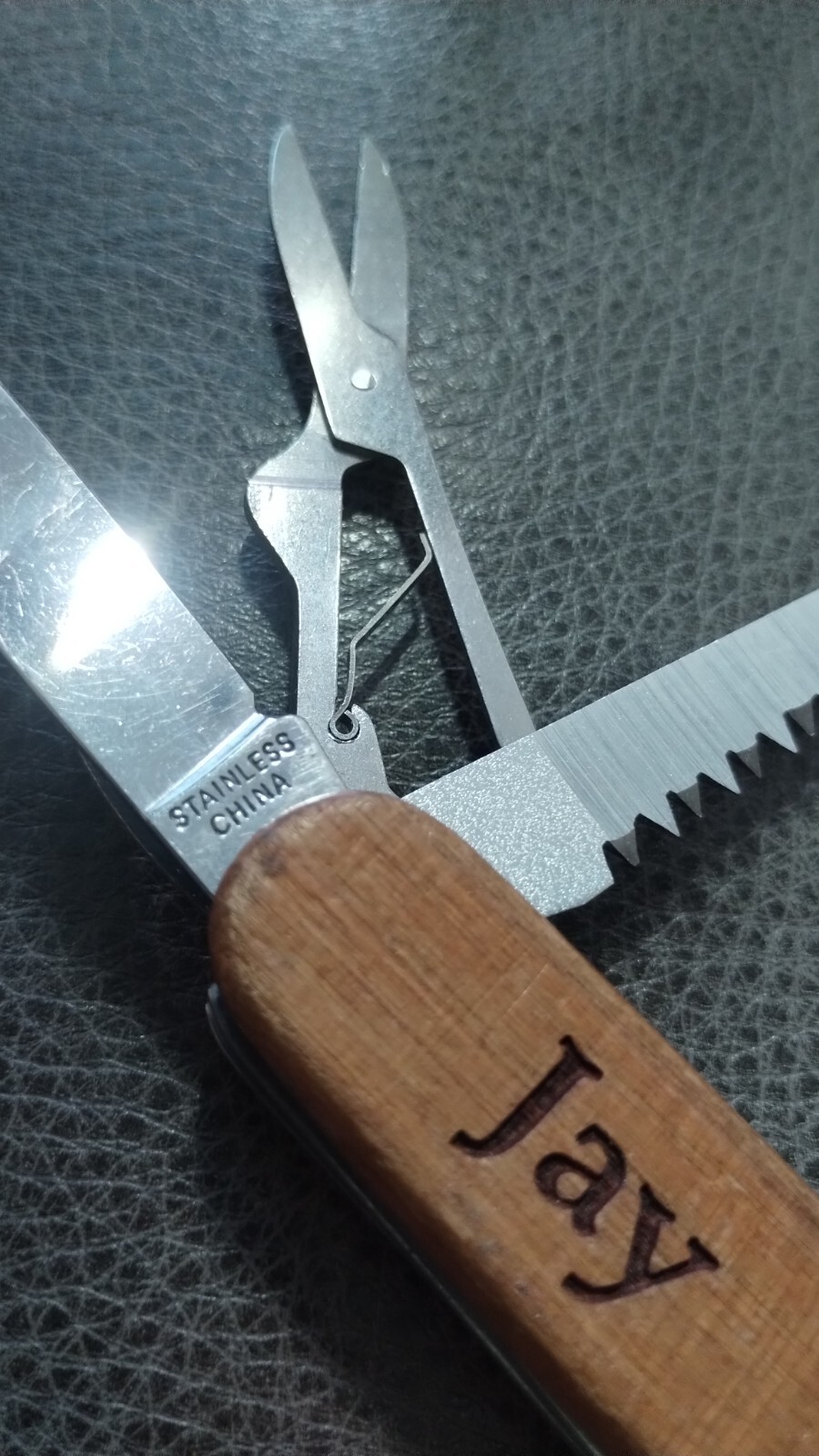 Wooden Mutli-Tool – Connecticut – Personalized with Name Jay