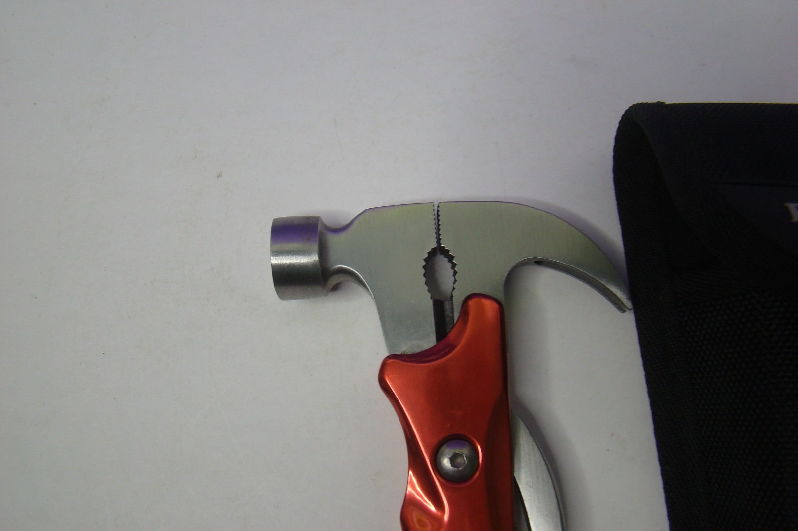 Brookstone 10-in-1 hammer multitool, high strength stainless steel, nylon pouch