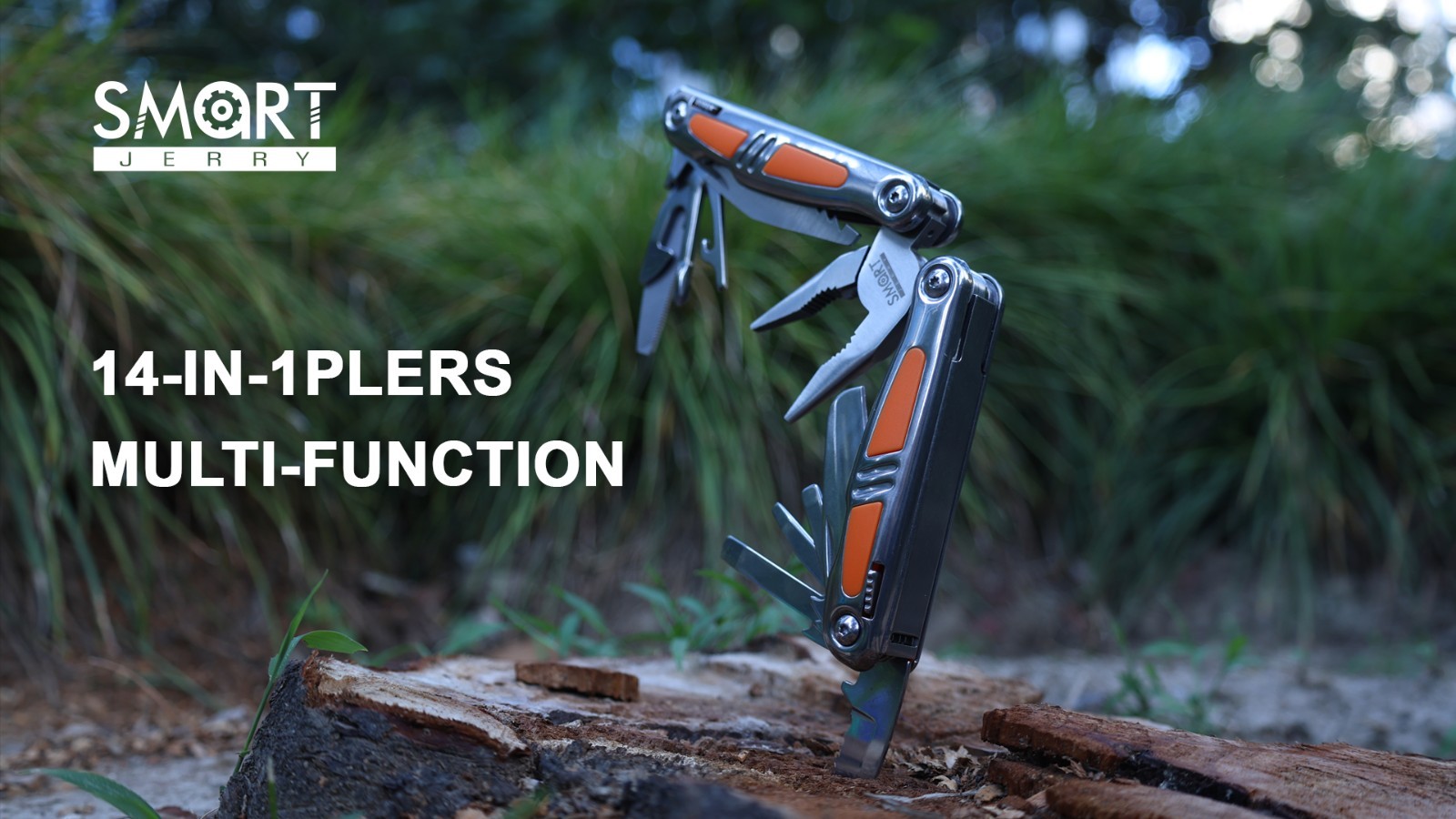 14-in-1 Multitool Pliers with Sheath | Foldable Self-Locking Multi Tool for DIY,