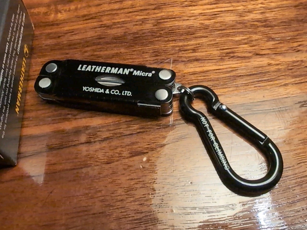 LEATHERMAN, Porter Yoshida Micra, Keychain Multi-tool, Black