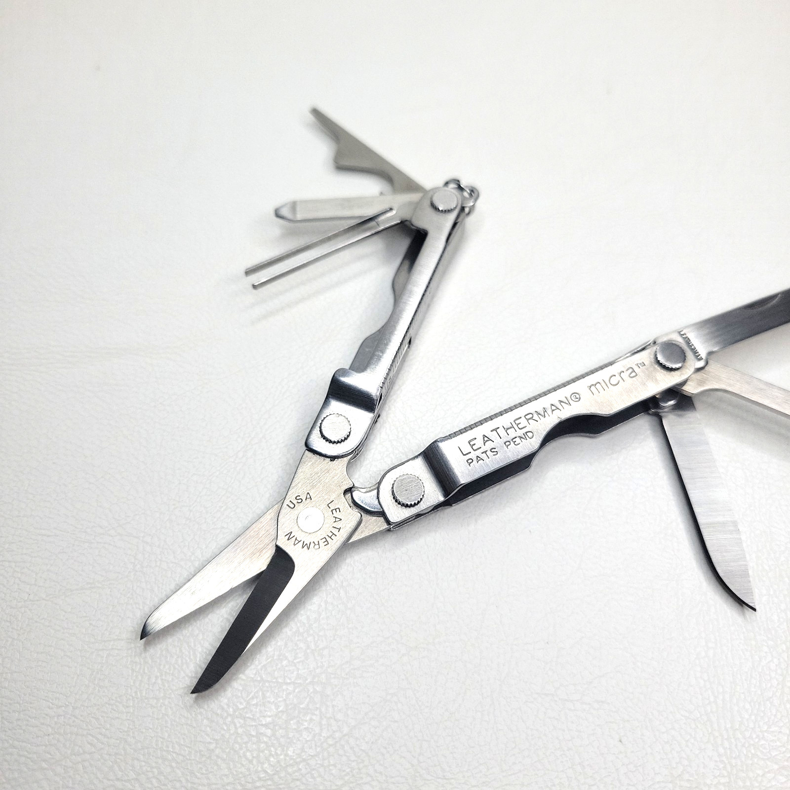 Vintage 1998 Leatherman Micra Multi-tool USA Made Scissors Tweezers File Blade +