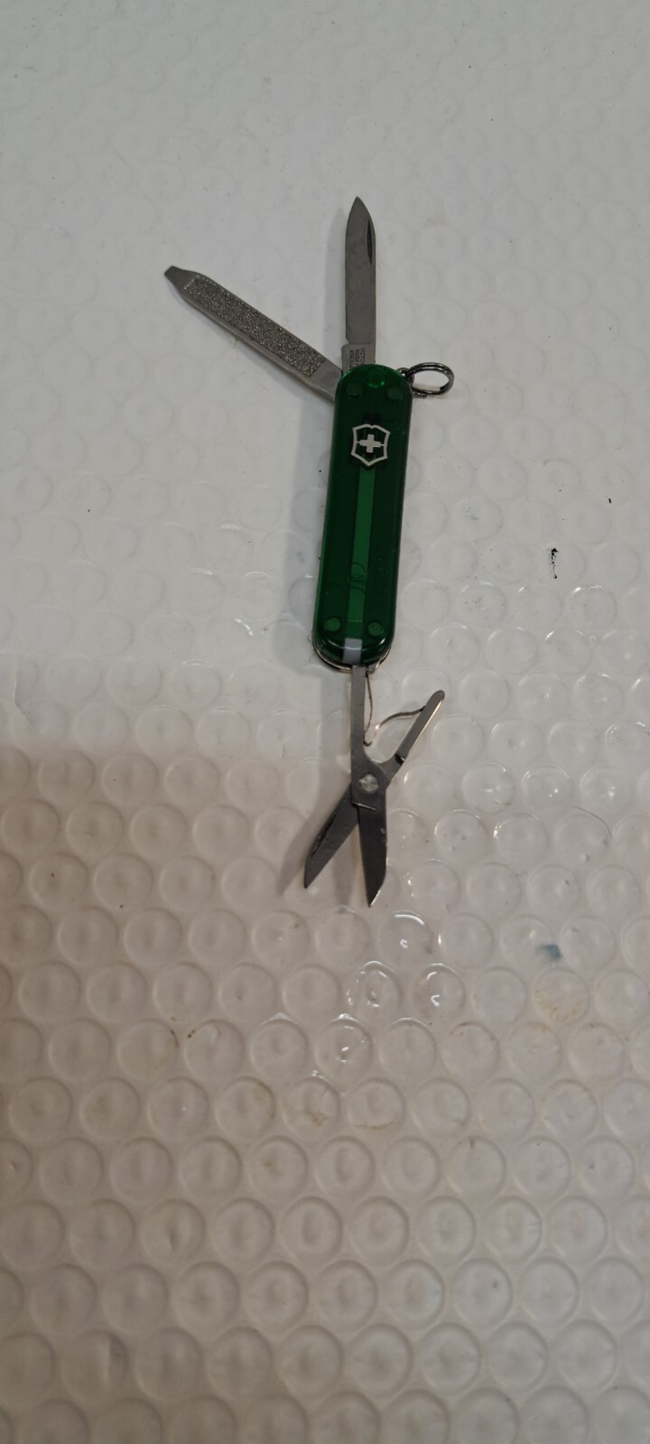 VICTORINOX CLASSIC SD 58MM SWISS ARMY KNIFE POCKET KEYCHAIN TRANSLUCENT GREEN