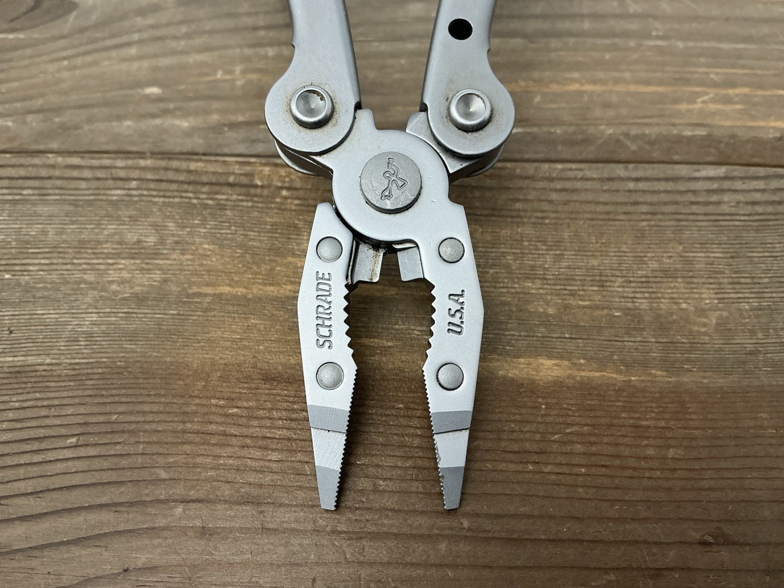 Schrade USA Tough Tool ST1 Multi-Tool Pliers Knife w Leather Sheath Nice!