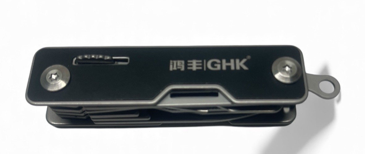 GHK 10 In 1 Pocket Multi Tool EDC Swiss Army Type Knife Screwdriver Safety Lock