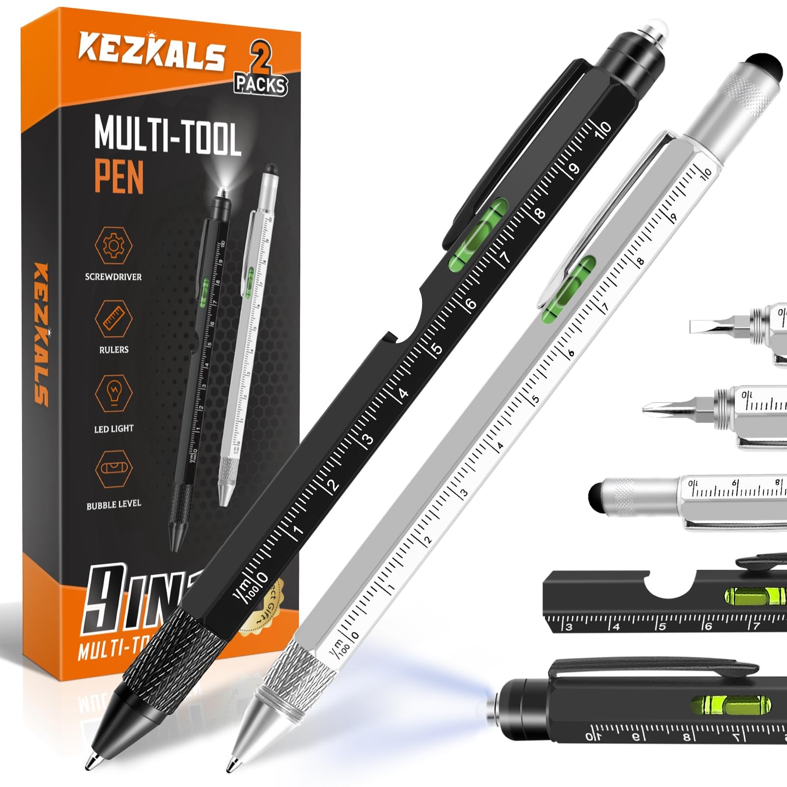 9In1 Multitool Pen Set Gadget Gift For Men Dad Husband Anniversary