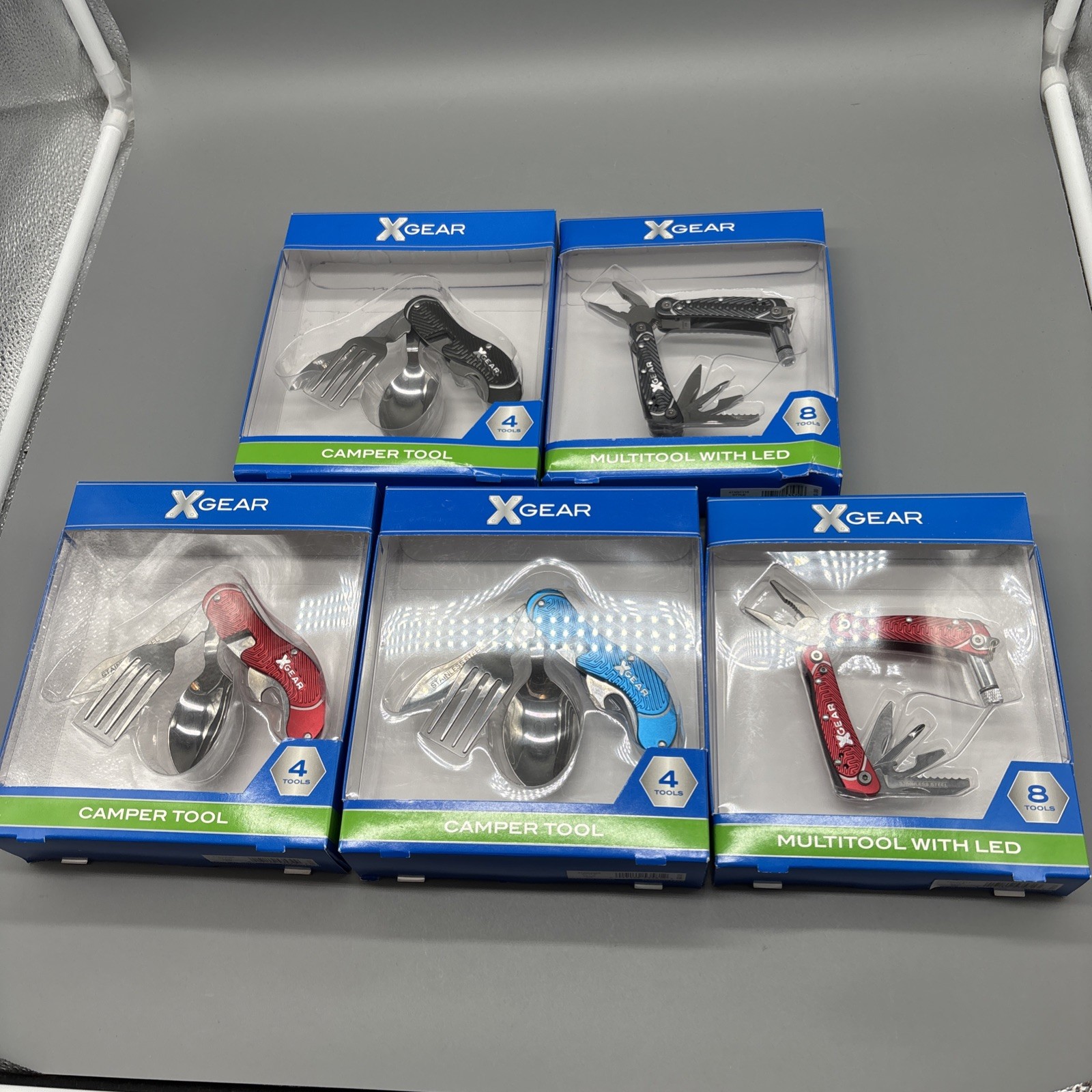 Lot Of (5) Camping Multitool X Gear