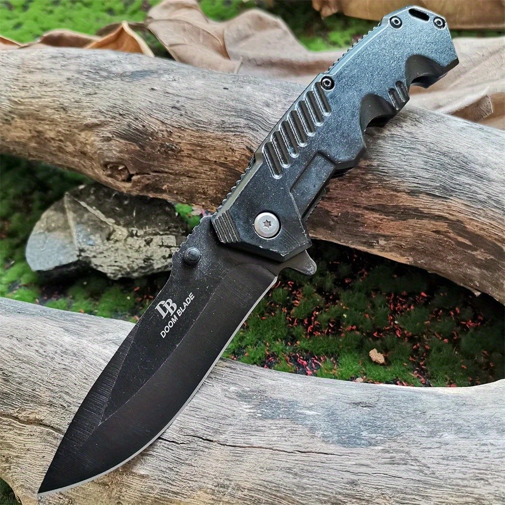 Steel EDC Pocket Knife Bearing Lock Safety – Compact Portable Design for Camping
