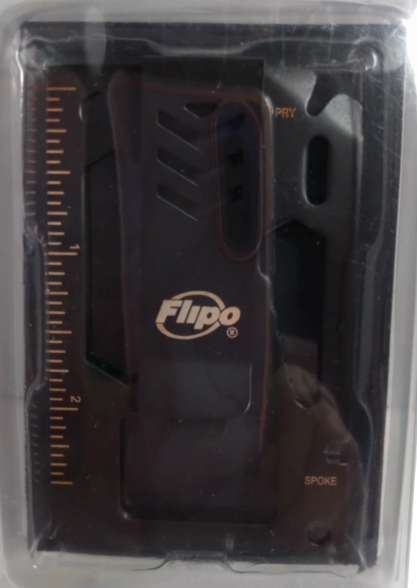 New Black Stainless Steel Flipo Multi Tool Money Clip