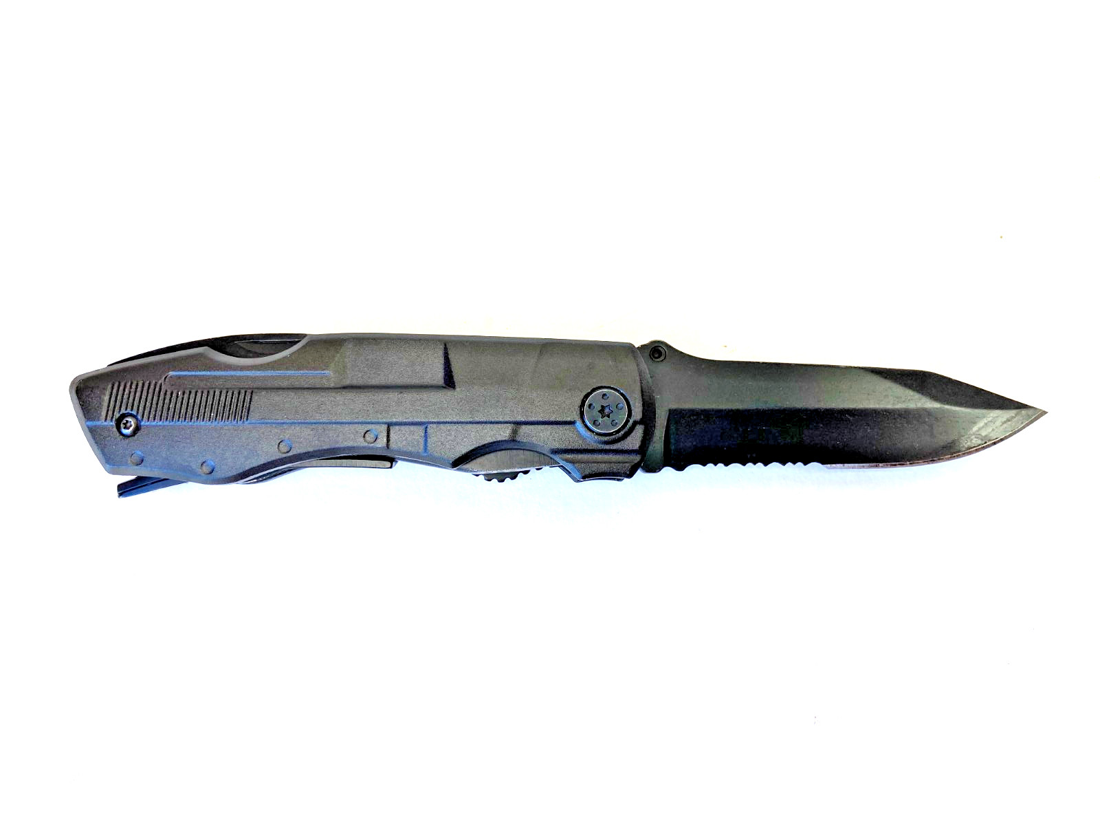 Kingmax Combination Folding Pocket Knife Multitool Black Pliers Bottle Opener