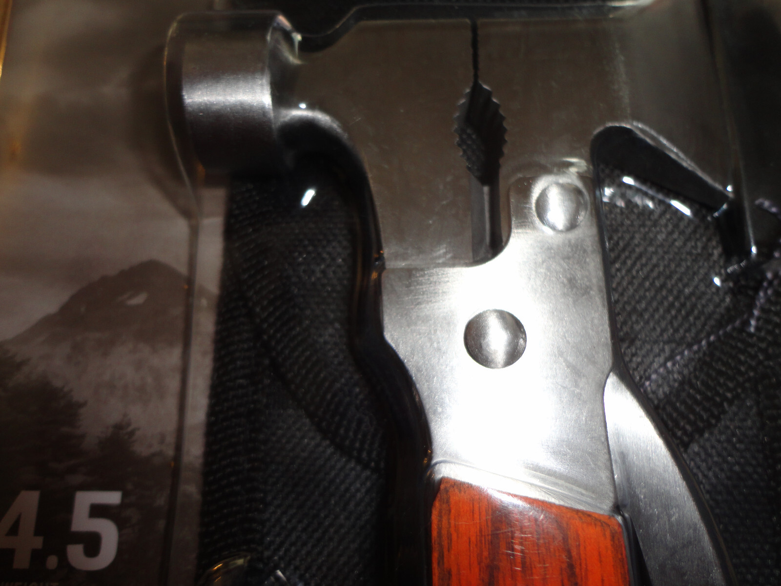 Outerbanks Provisions Hatchet Hammer Multitool ~14 Functions Stainless Wood BNIB