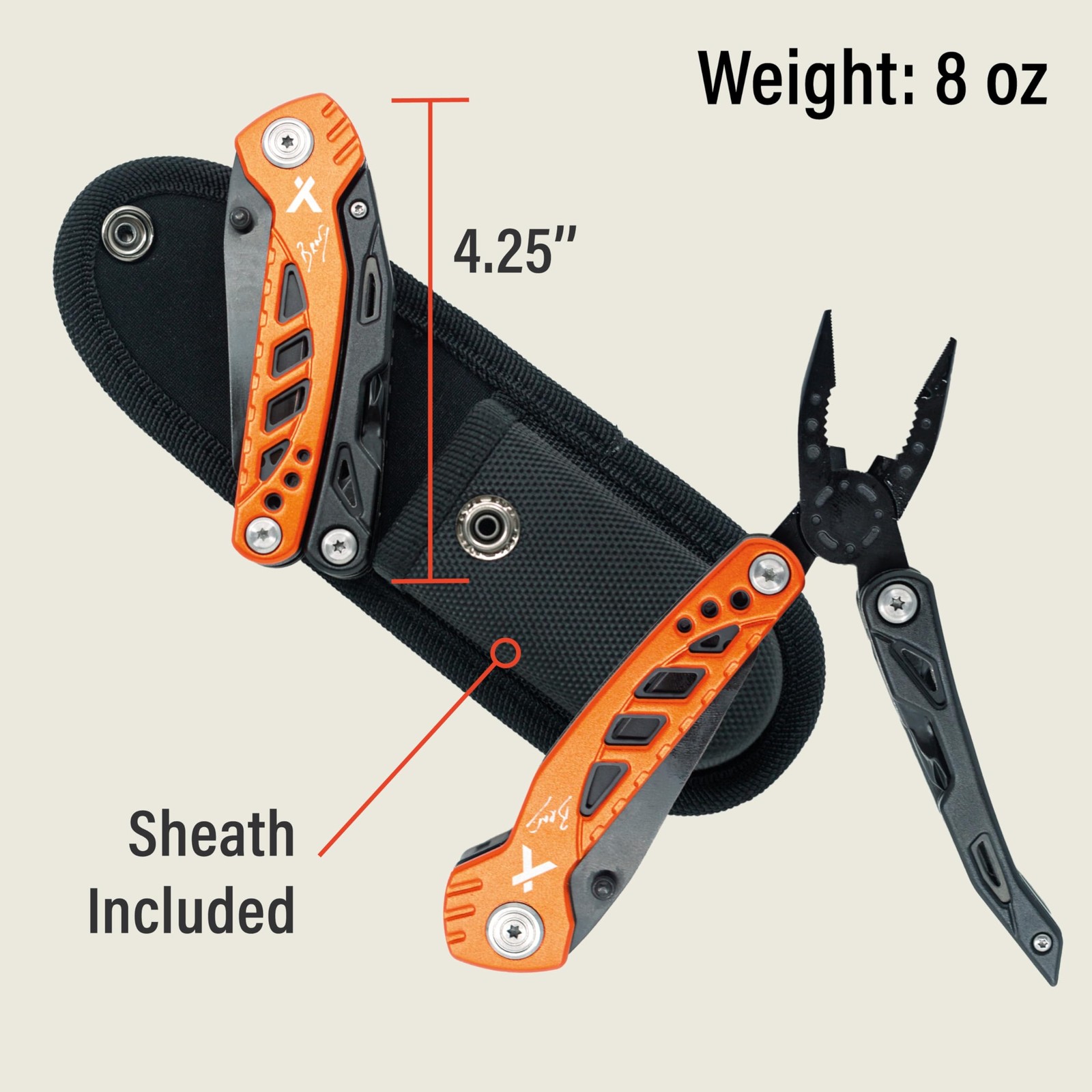 Utility Tool By Multitool Pocket Knife For Camping Hiking Edc And Survival With