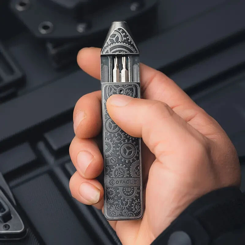 Olight Otacle D2 Ti Gears Multi-Bit Driver w/Fidget Slider *Limited Edition*