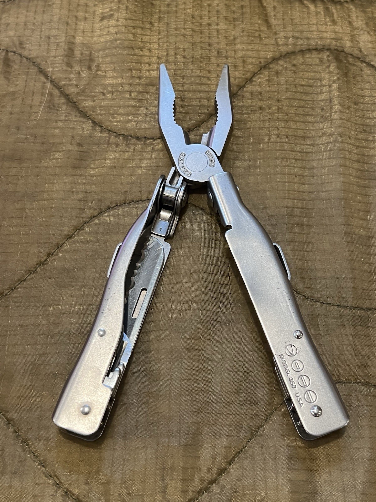 Vintage Buck Knives BUCKTOOL Model 360 Multi-Tool w Sheath – USA – Retired