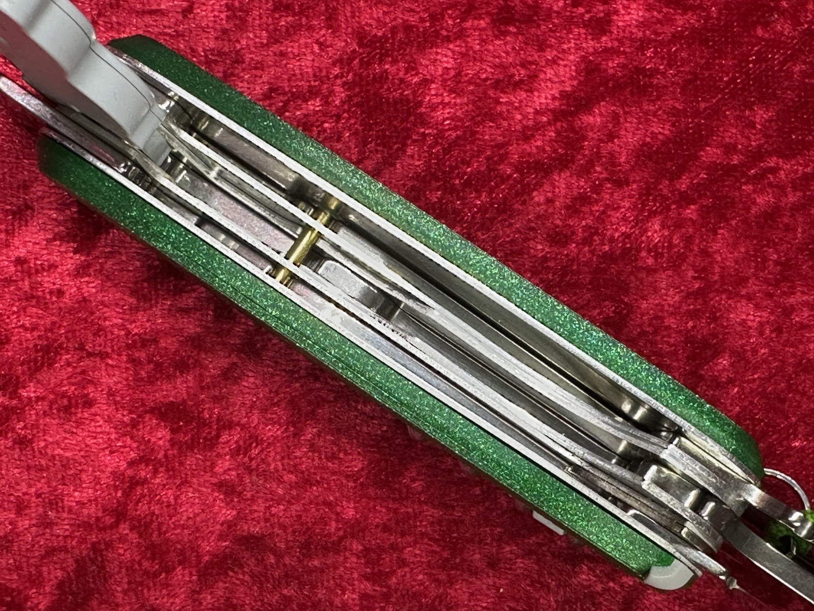 Victorinox Spartan Lite Green 3D Printed Scales Swiss Army Knife w/Sheath (664)