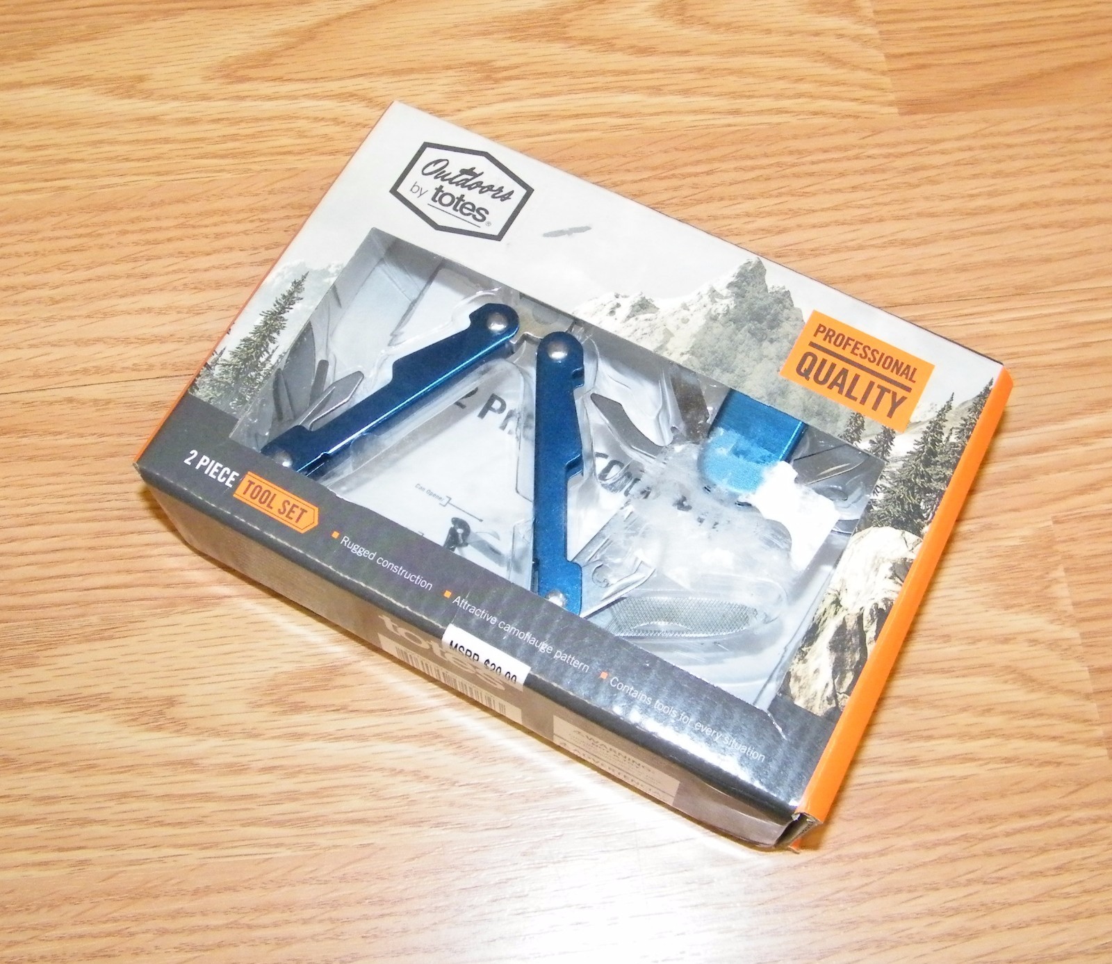 Outdoors by Totes 2 Piece Tool Set – Professional Quality Blue Pocket Knife *NEW