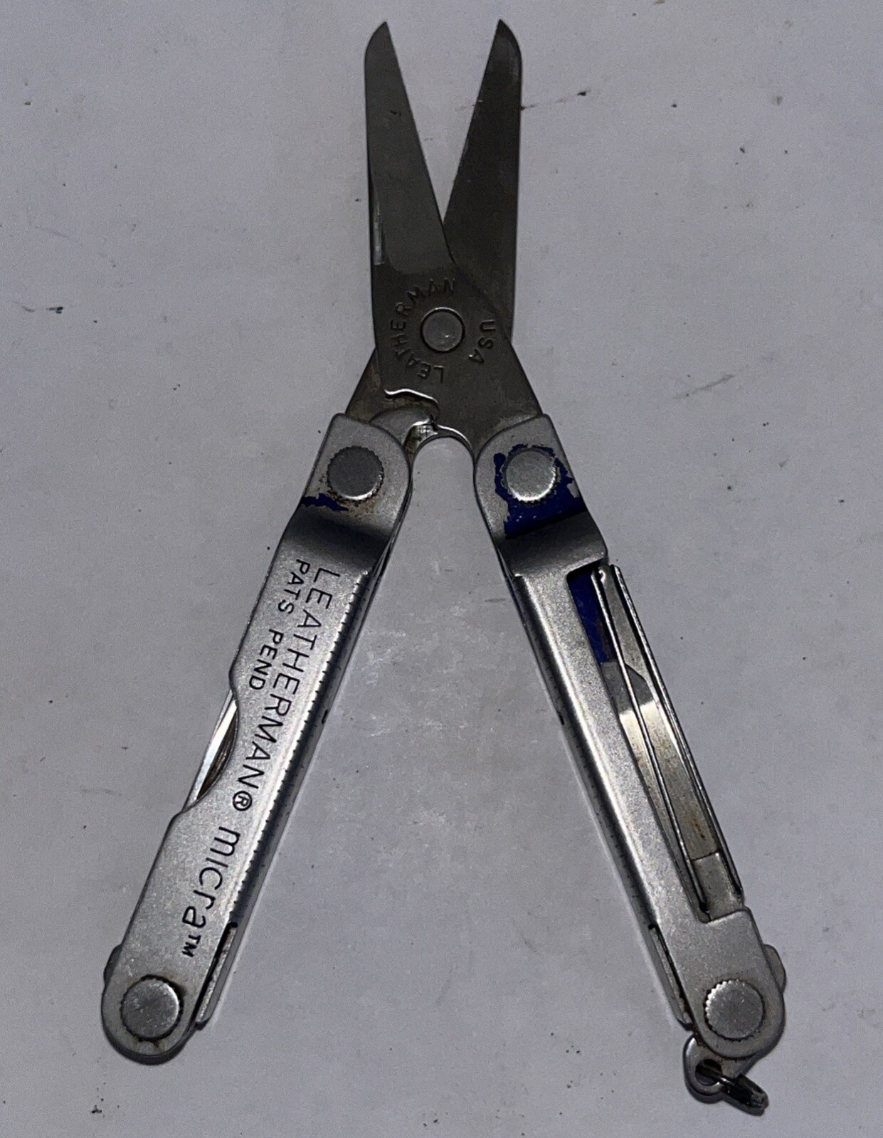 Leatherman Silver Micra Compact Scissors Hiking Back packing Multi-Tool