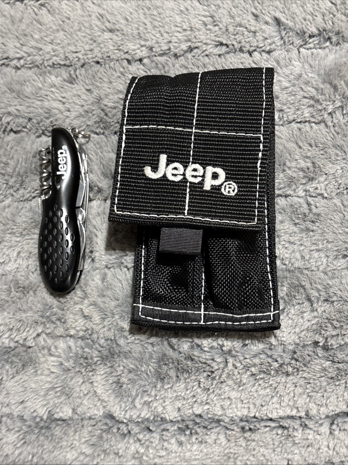 JEEP Multi-tool Knife With Pouch Stainless Steel 2007 Like Swiss Army Knife