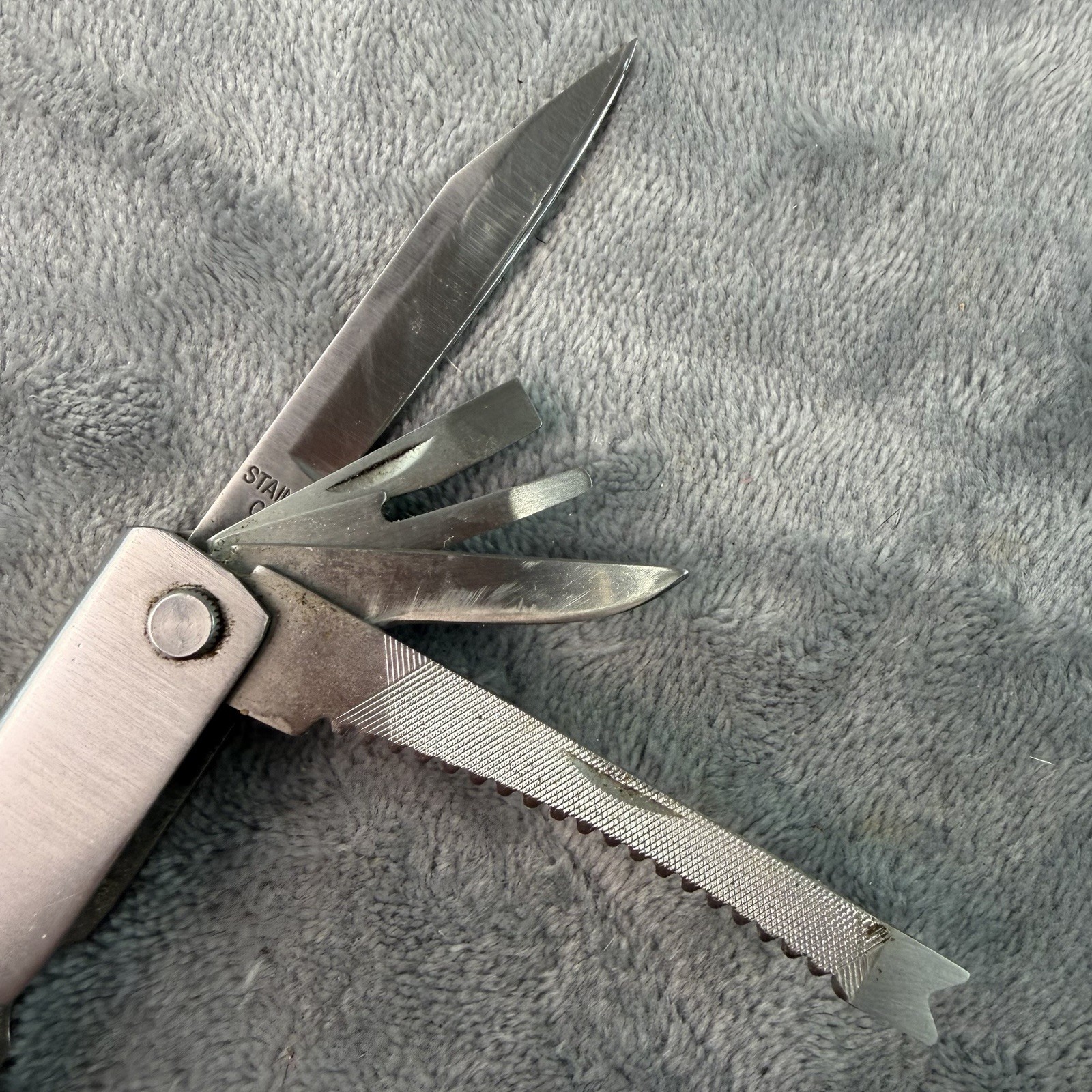 Vtg Winchester Muli Tool Pocket Pliers Stainless Steel 10 Tools in 1 B308