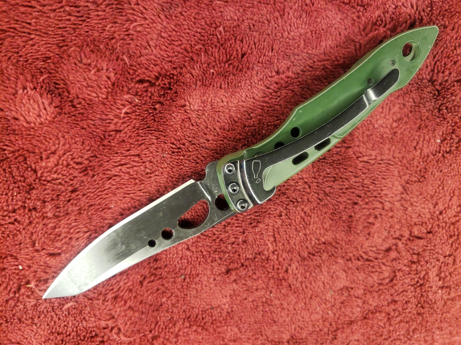 Leatherman Green Skeletool KB Pocket Knife w/ Bottle Opener