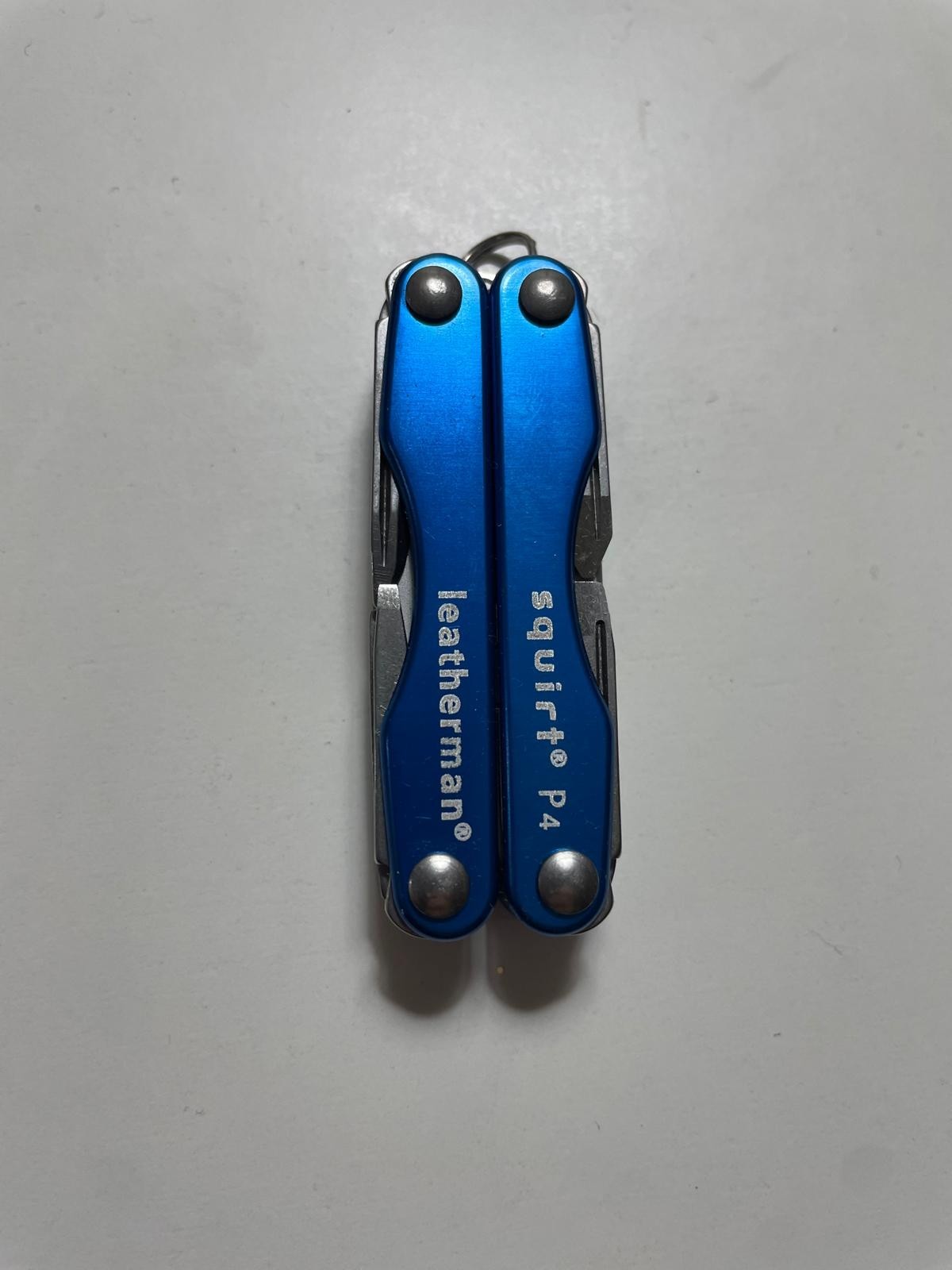 New In Box Leatherman Squirt P4 Glacier Blue Discontinued Collectible Multitool