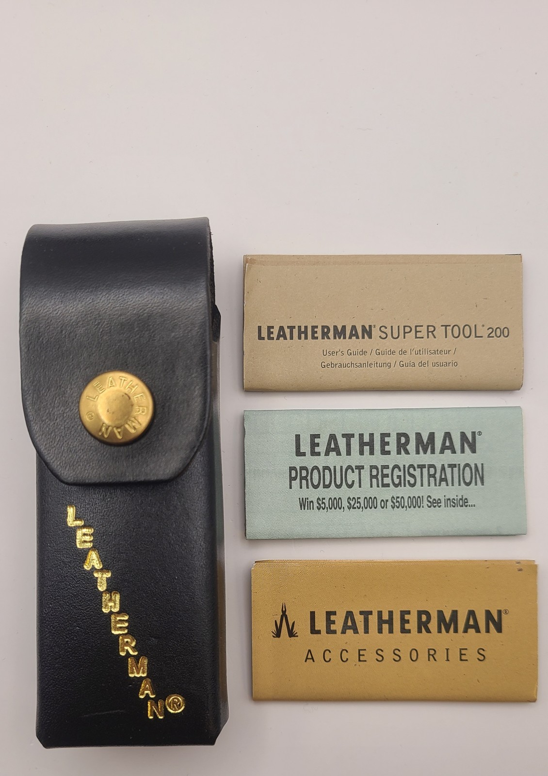 [NOS] Rare Vintage Leatherman Super Tool 200 – NEW Full Original Box Set