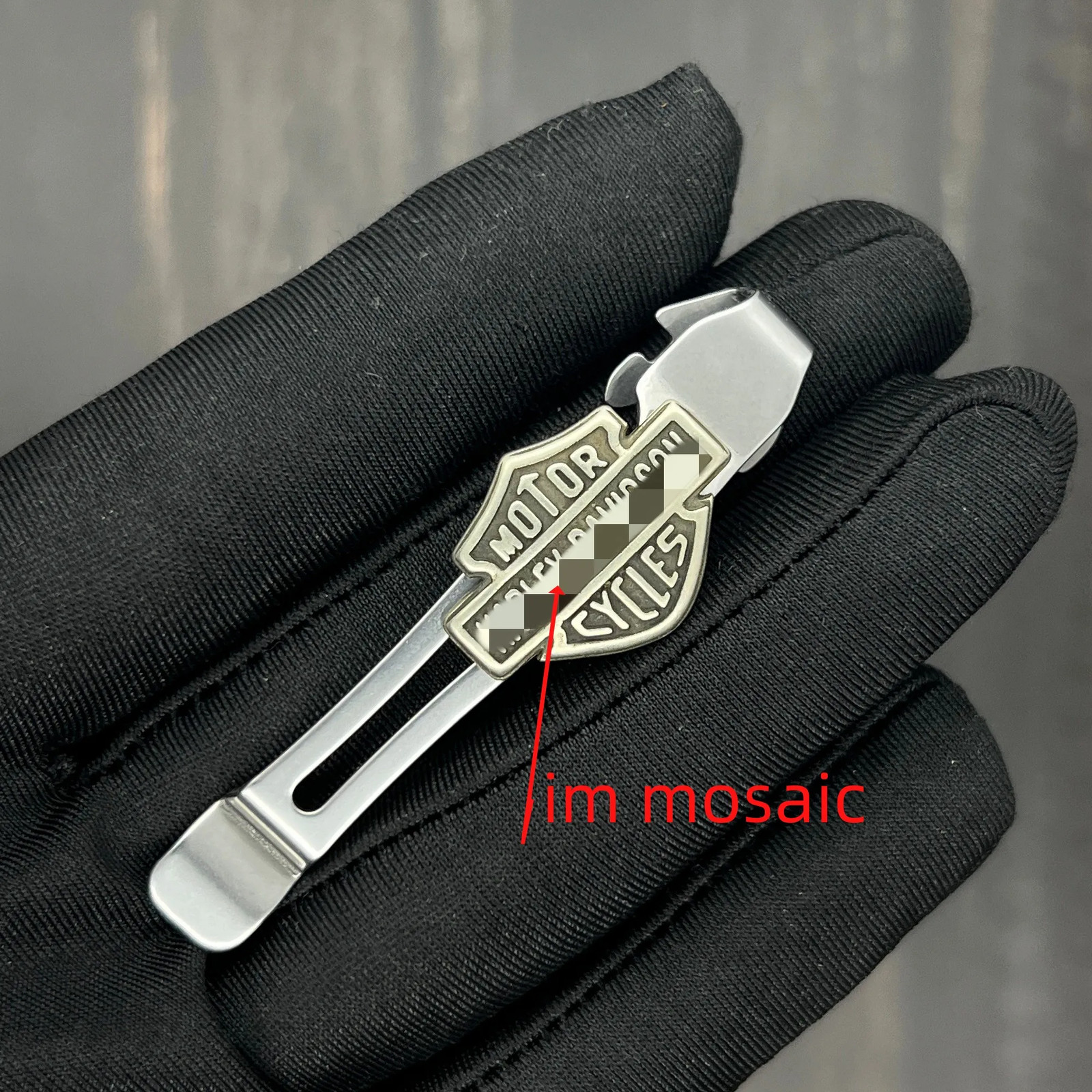 3D Copper Alloy Pocket Clip Decorative Badge For Leatherman Wave TTI Surge