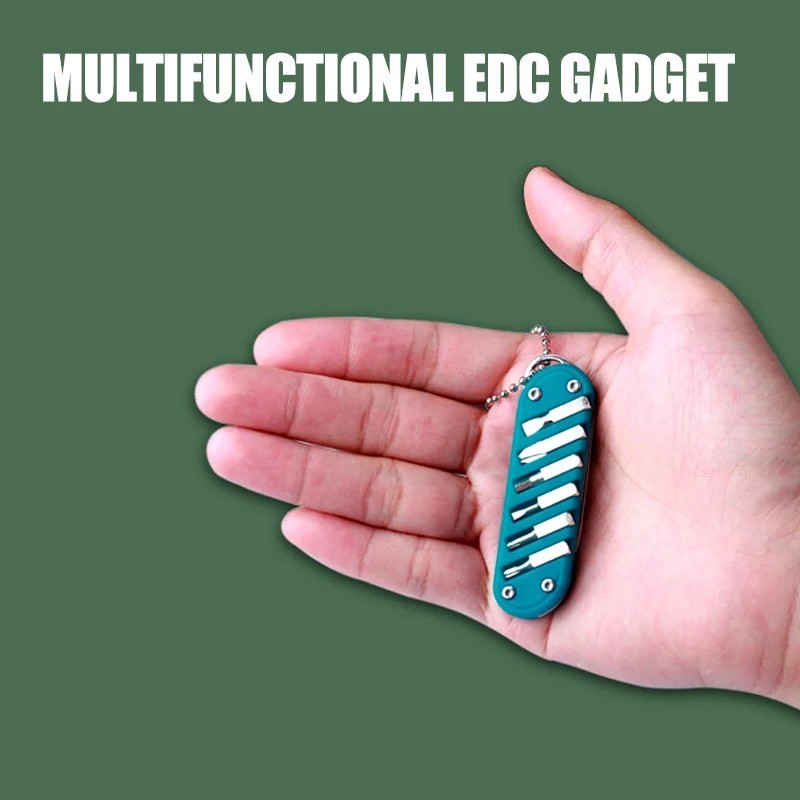 Folding Knife Screwdriver Keychain Tool Stainless Steel