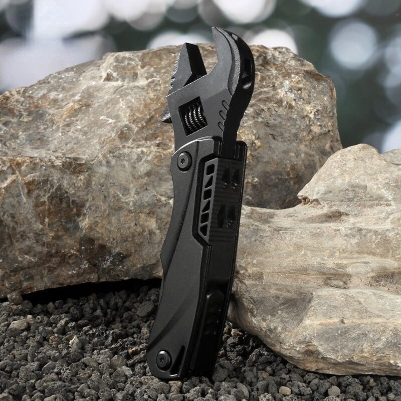 Multi Function Knife Tool With Screwdriver Wrench Purpose Travel Pocket Folding