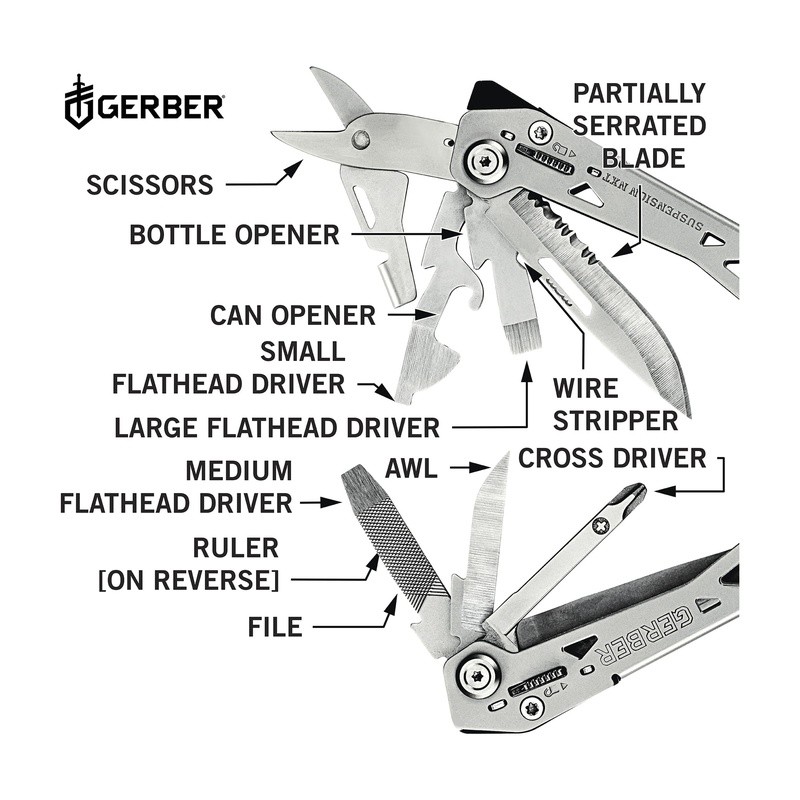 15in1 Multi-Tool Knife Plier Lightweight Camping Survival Outdoor Tools New