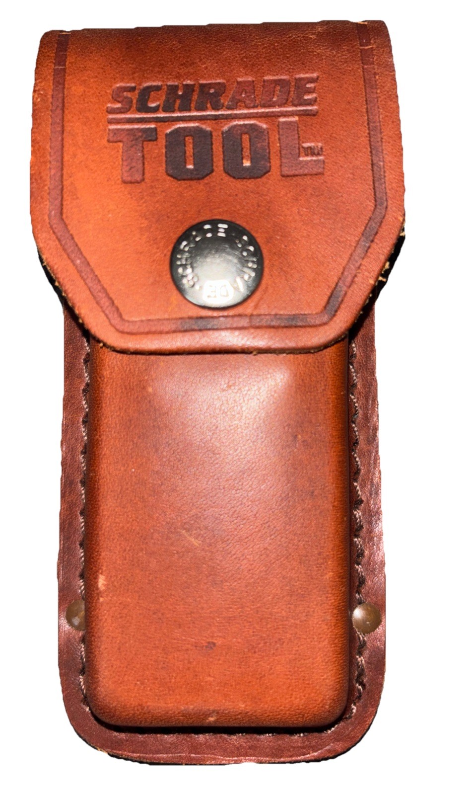 Schrade Tool Brown Leather Sheath (No Knife) Excellent Multi Tool Pouch