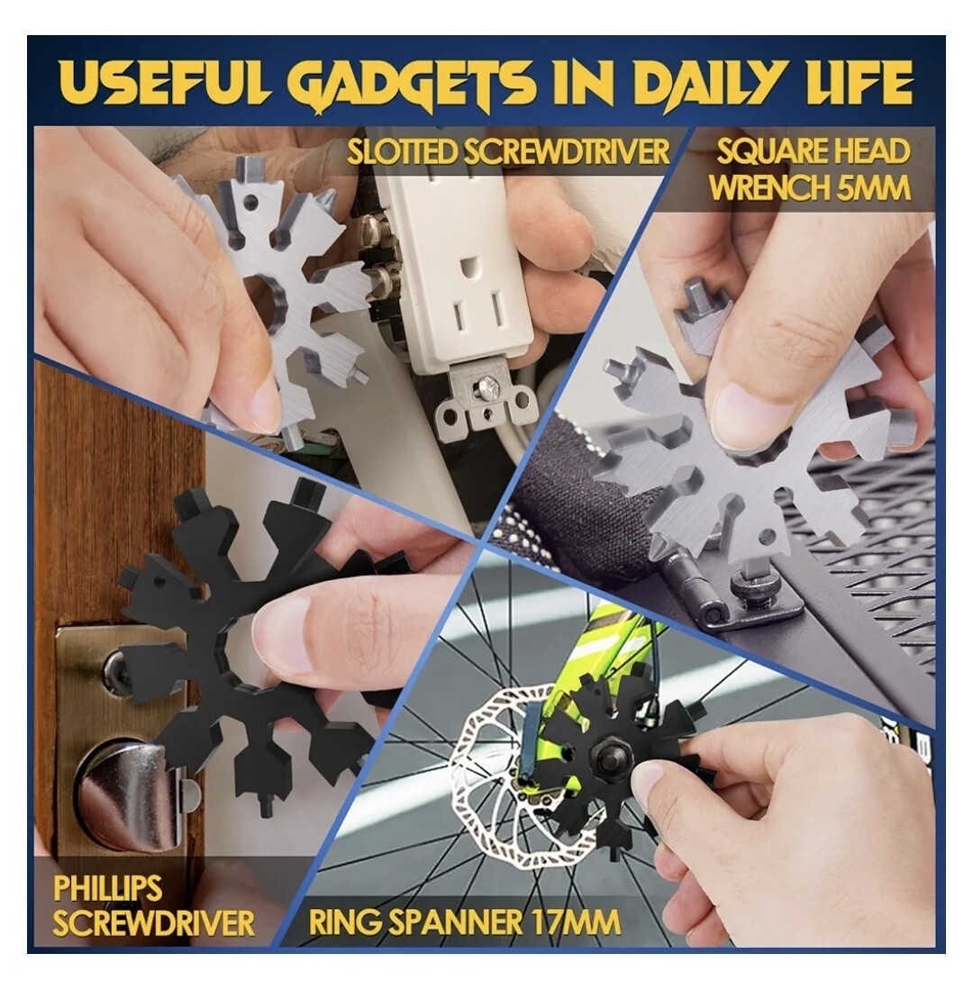 Snowflake Multitools – 20 in 1 Multi Tool – 2 Pack Set