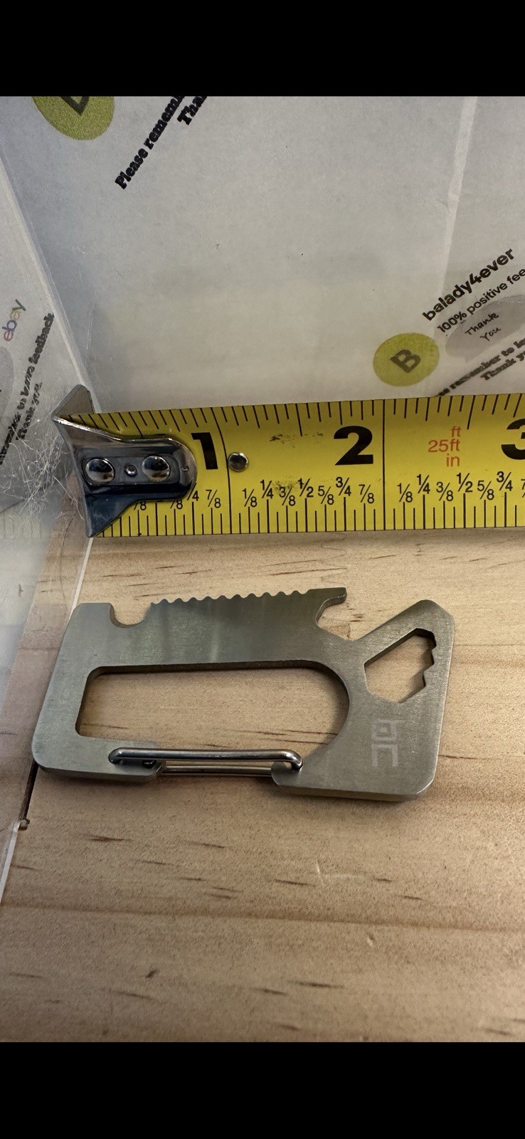 “Gulfstream” Branded Everyday Carry (EDC) Pry Bar Keychain Carabiner 2.5”