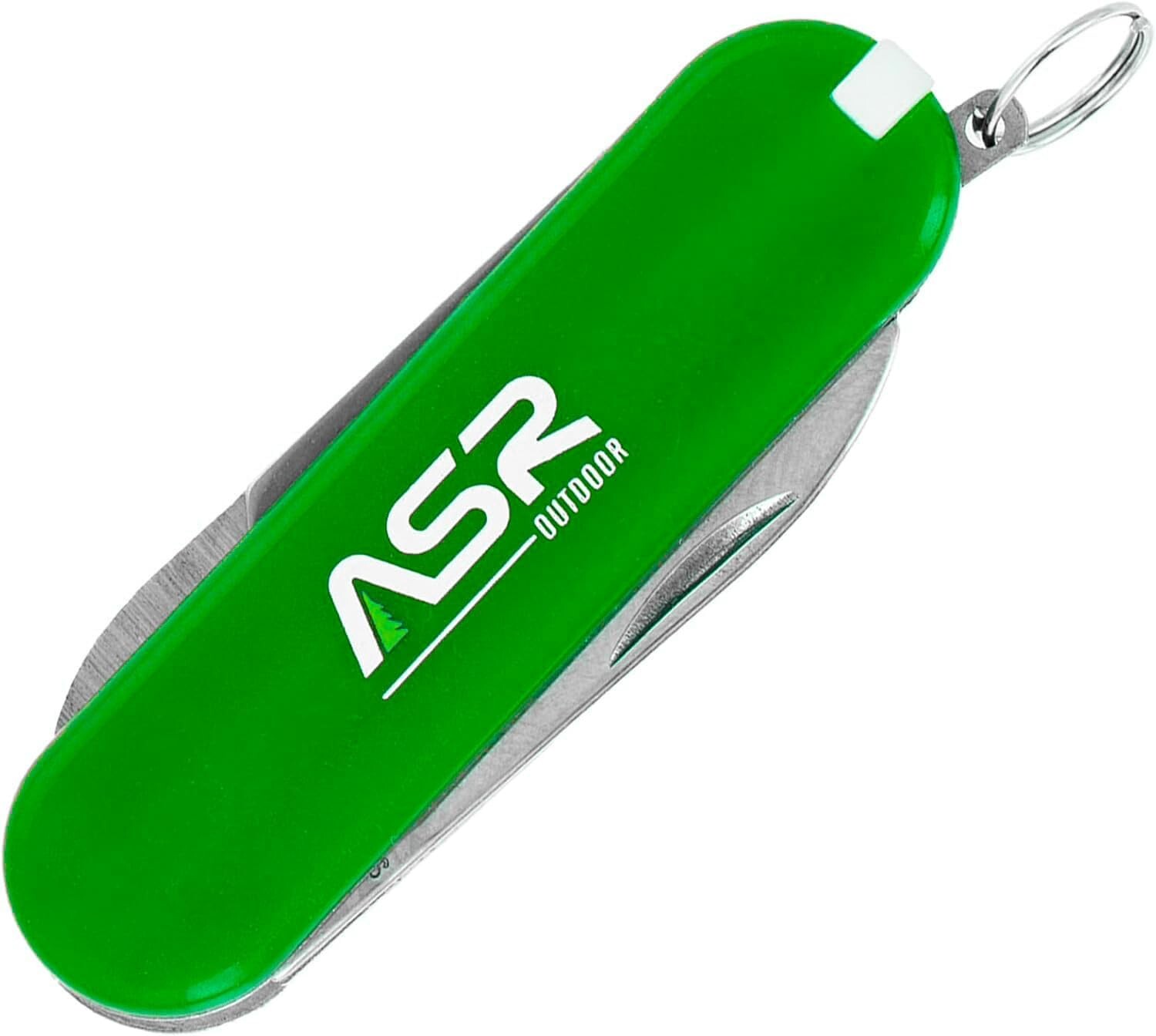 ASR Outdoor Mini EDC Small Pocket Knife Multi Tool – LOGO Green