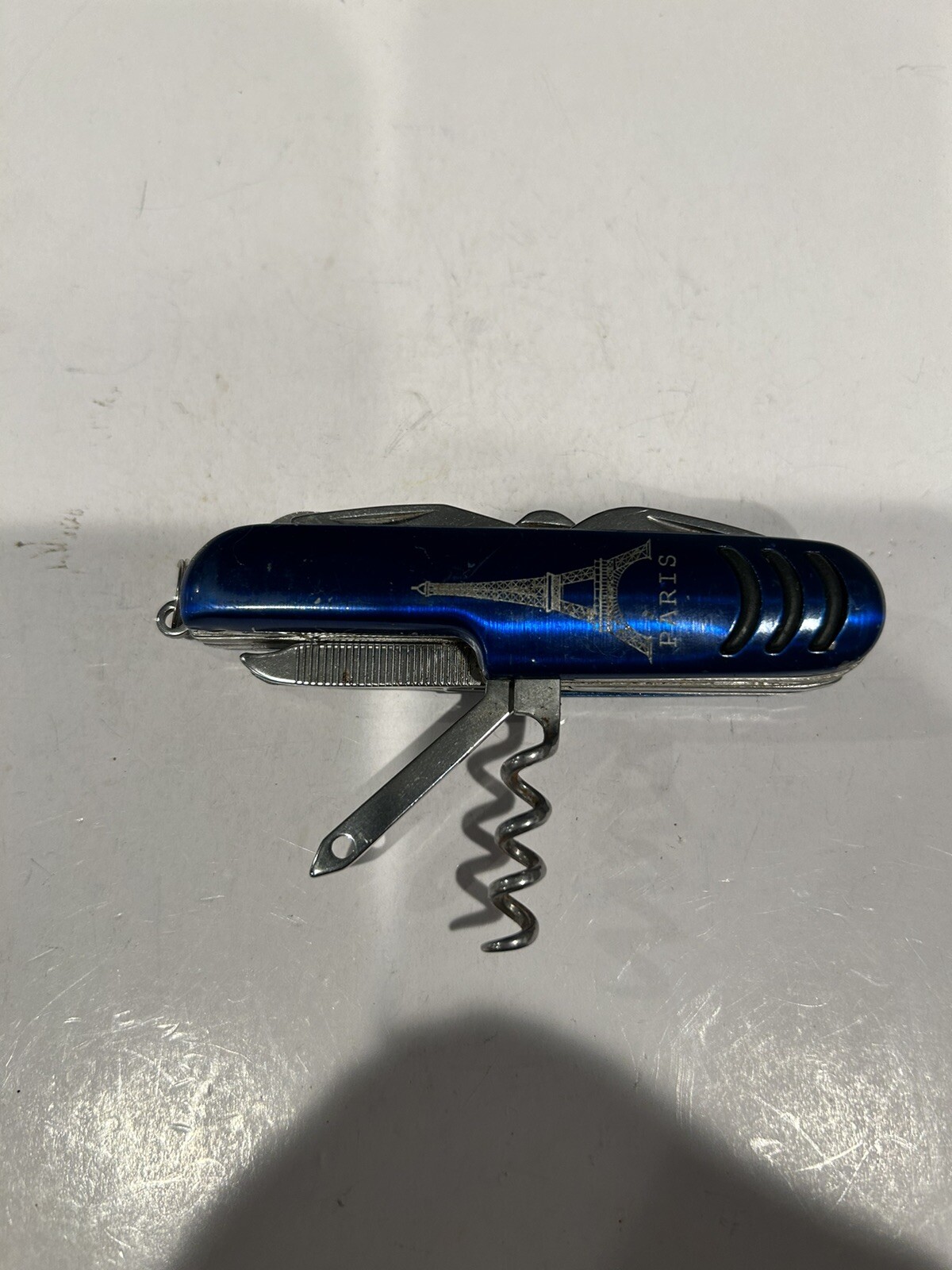 Eiffel Tower / Paris Multi Tool SAK Camo Plastic Handle Scissors Corkscrew