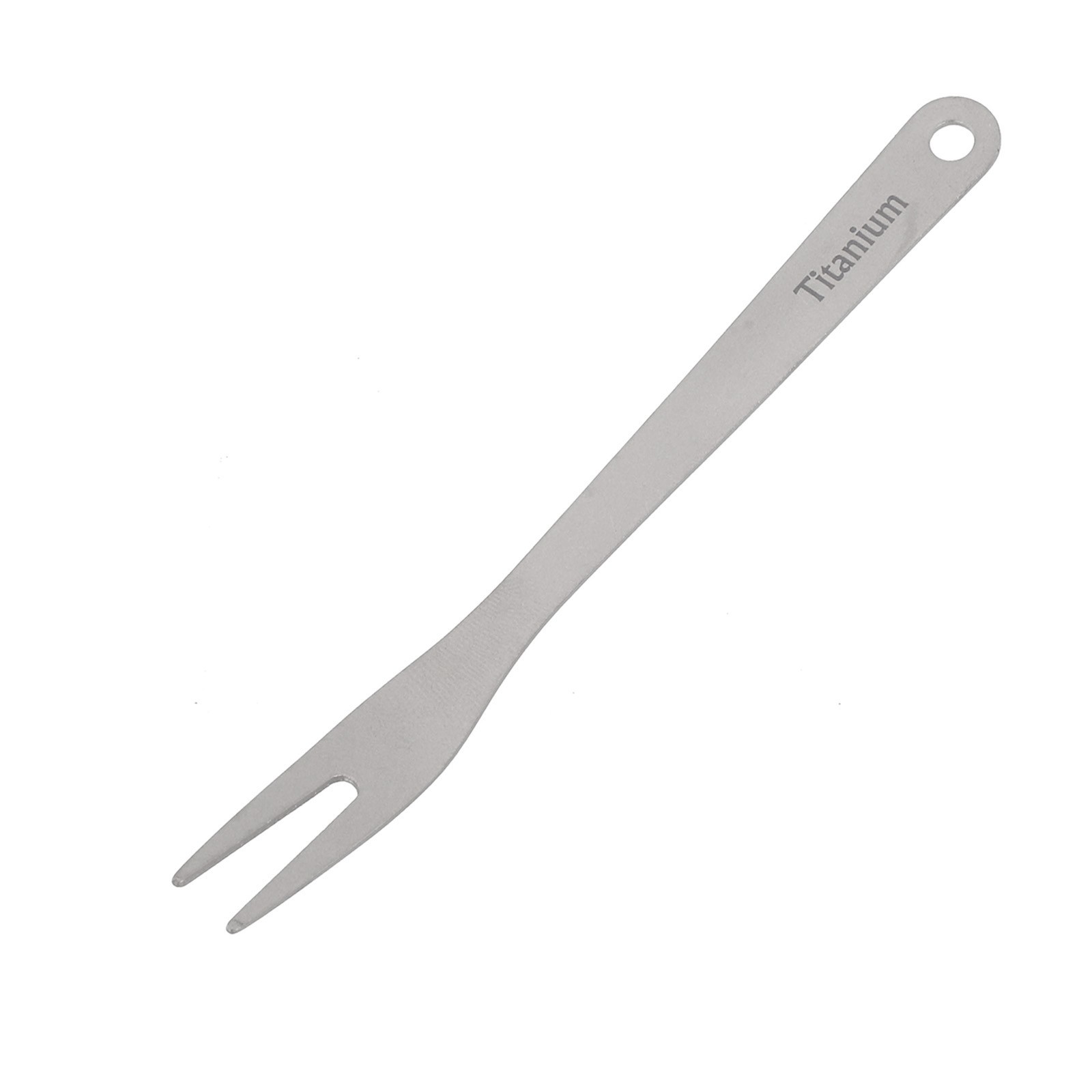 Tiartisan Pure Titanium Fork 92 x 9 x 1.3 mm for Fruit and Dessert Use