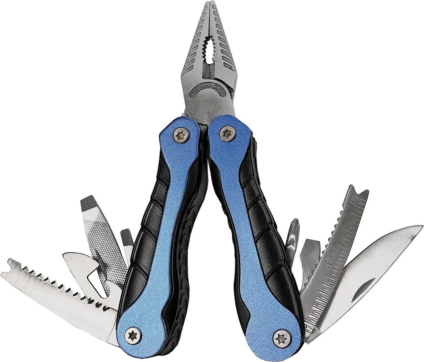 AccuSharp ParaForce Multi-Tool Blue Aluminum Handle Stainless Tools Incluided