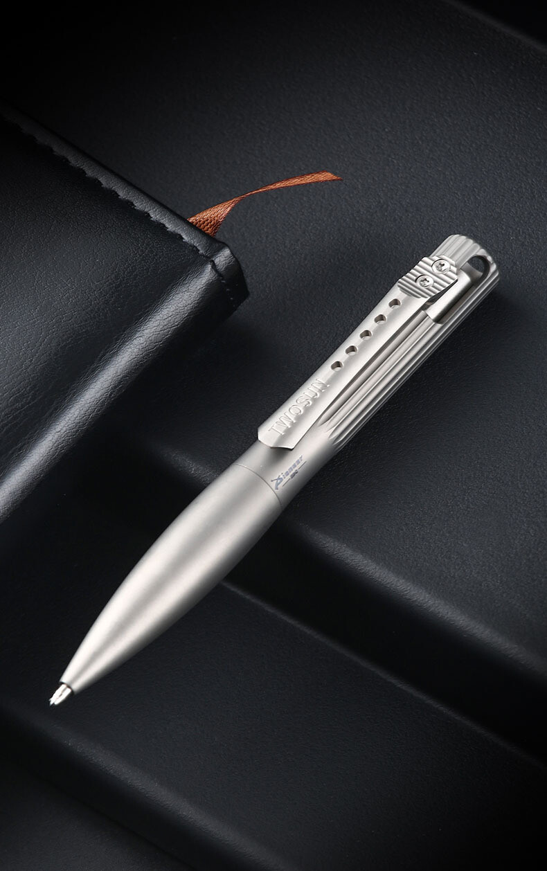 Titan Alloy TC4 Ballpoint Pen Survival Tactical Pen EDC Outdoor Packet Tool
