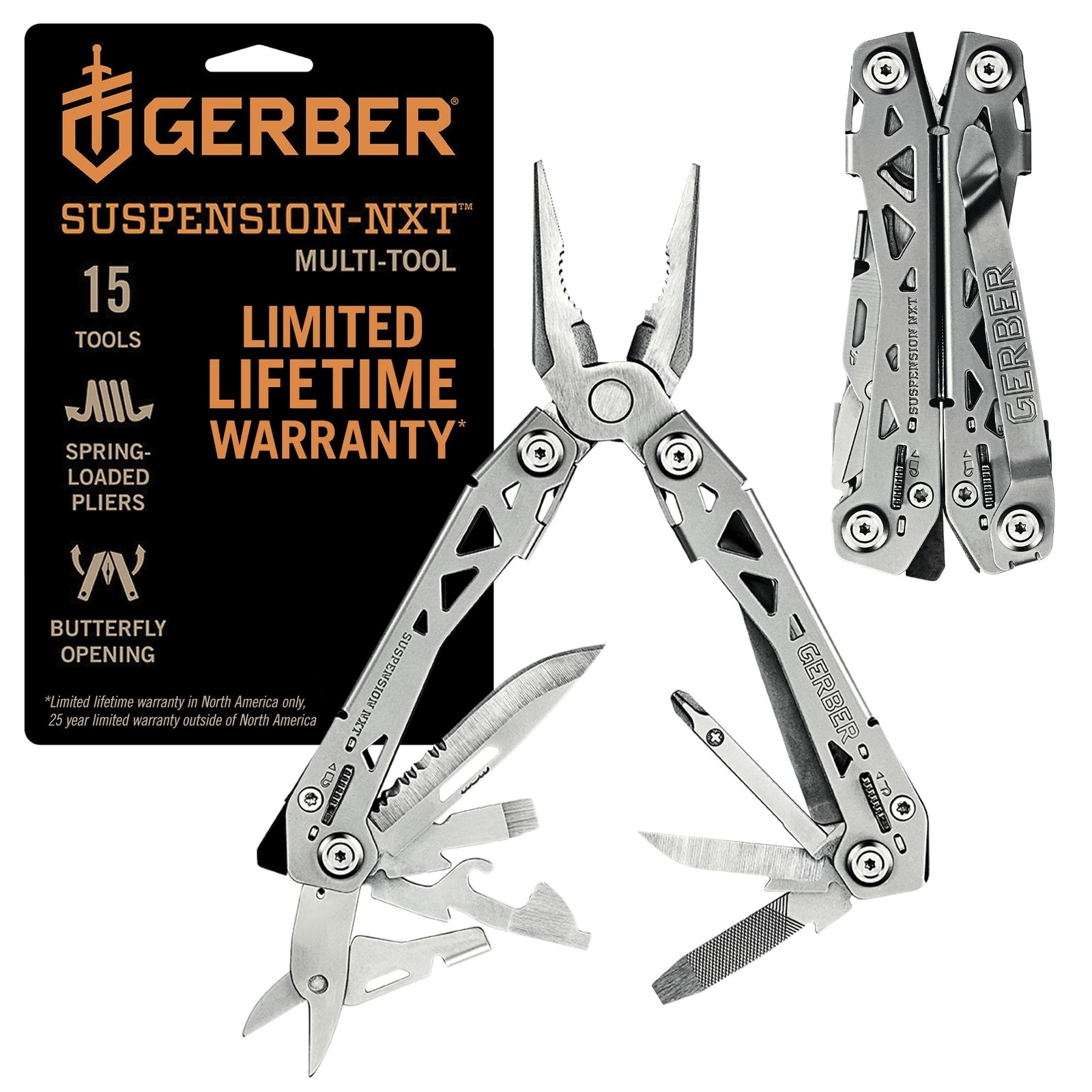 Gerber Suspension NXT 15-in-1 Multi-Tool EDC Gear & Equipment Silver