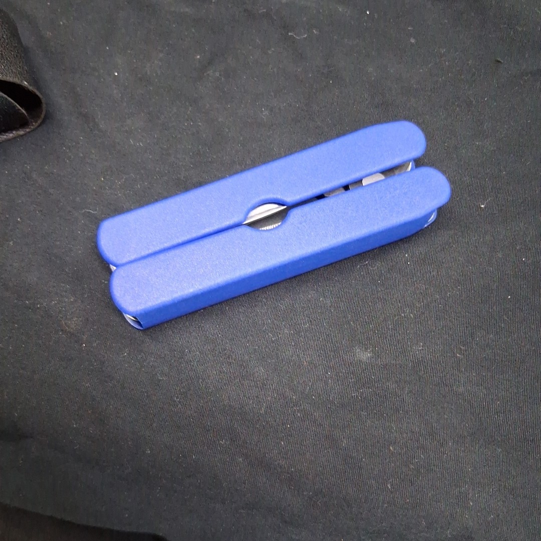 Vintage EMS Advertising 4″ Blue Needle Nose Pliers Multi-Tool & Case