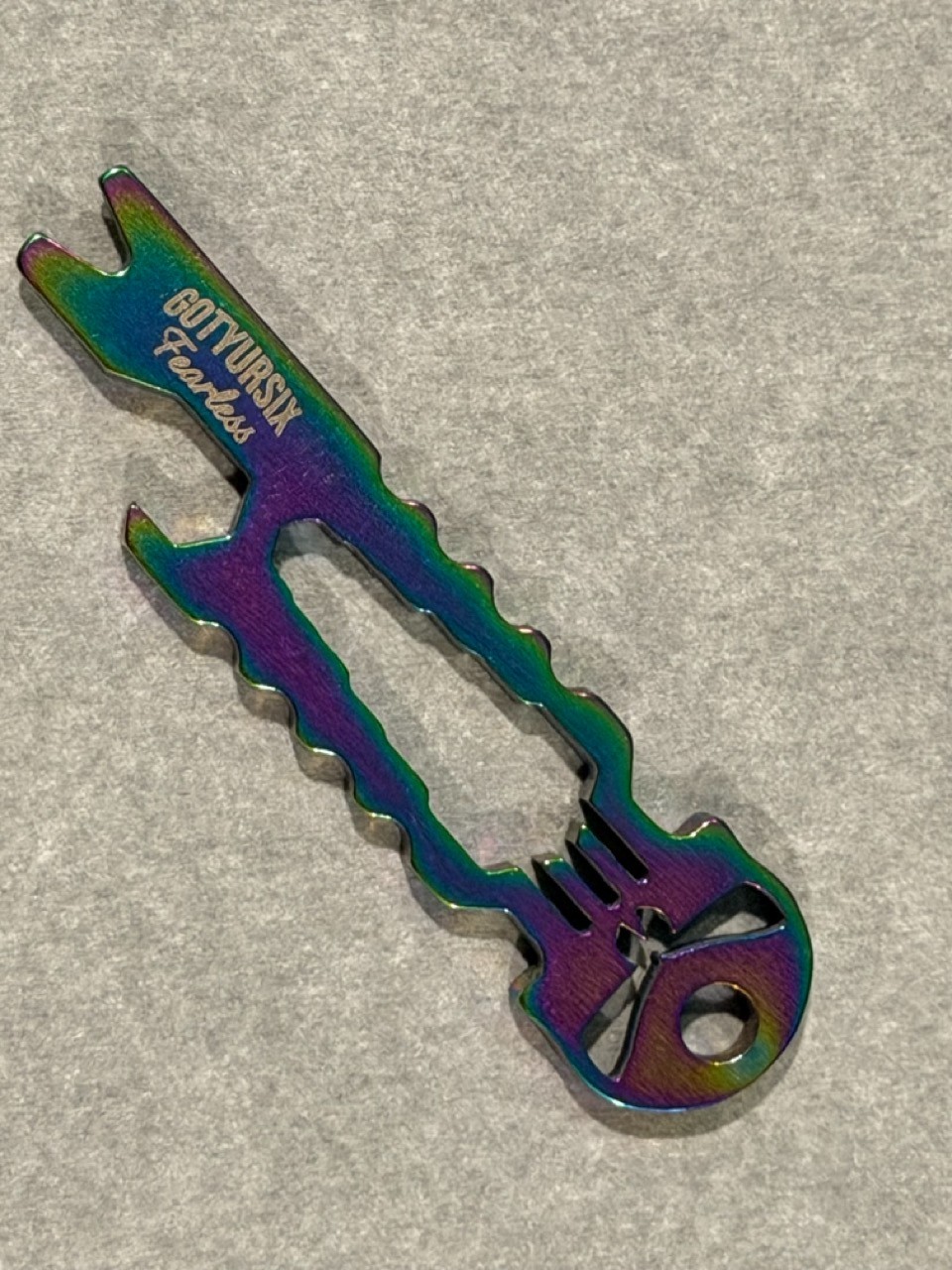 EDC-PUNISHER 6-In-1 COMPACT KEYCHAIN MULTI-TOOL