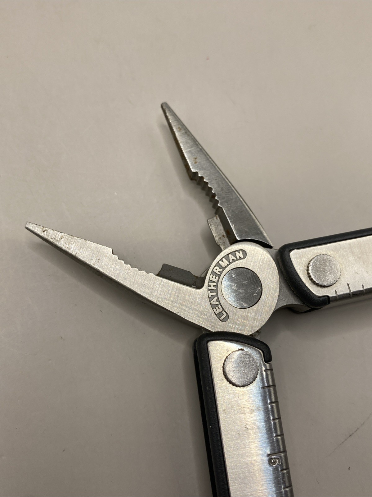 Vintage Leatherman Kick 12 Tools Retired with Leather Case Great!