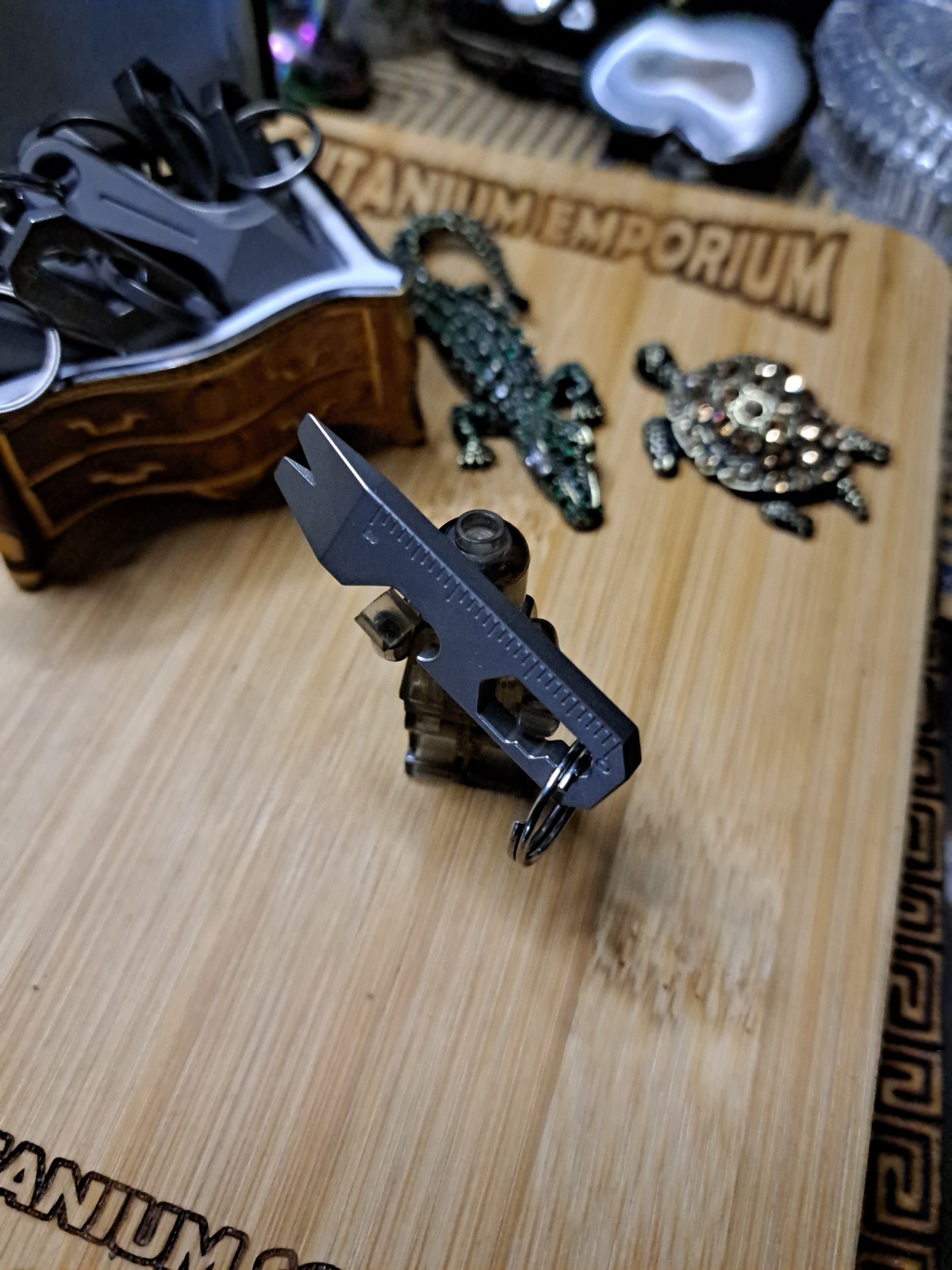 MINIMALIST EDC TITANIUM KEYCHAIN MULTI-TOOL BOTTLE OPENER