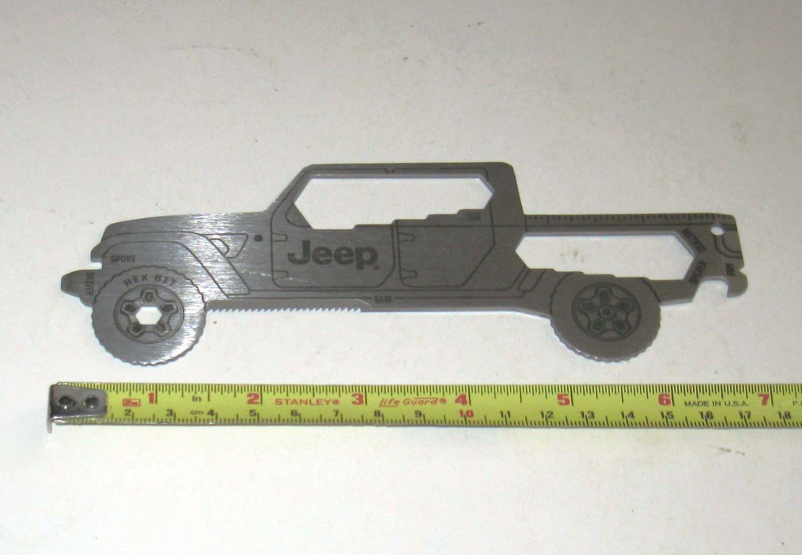 OFFICIAL Jeep Gladiator Promotional Multi-Purpose Handheld Tool Multitool Metal