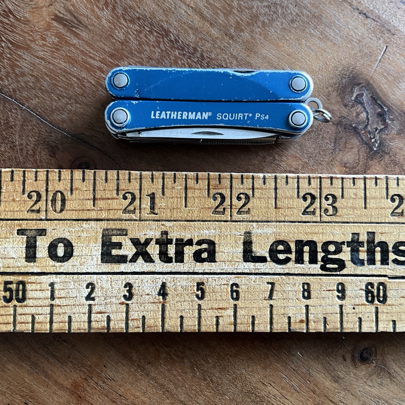 Leatherman Squirt PS4 Blue Multi-Tool EDC Rare Made in the USA Good Condition
