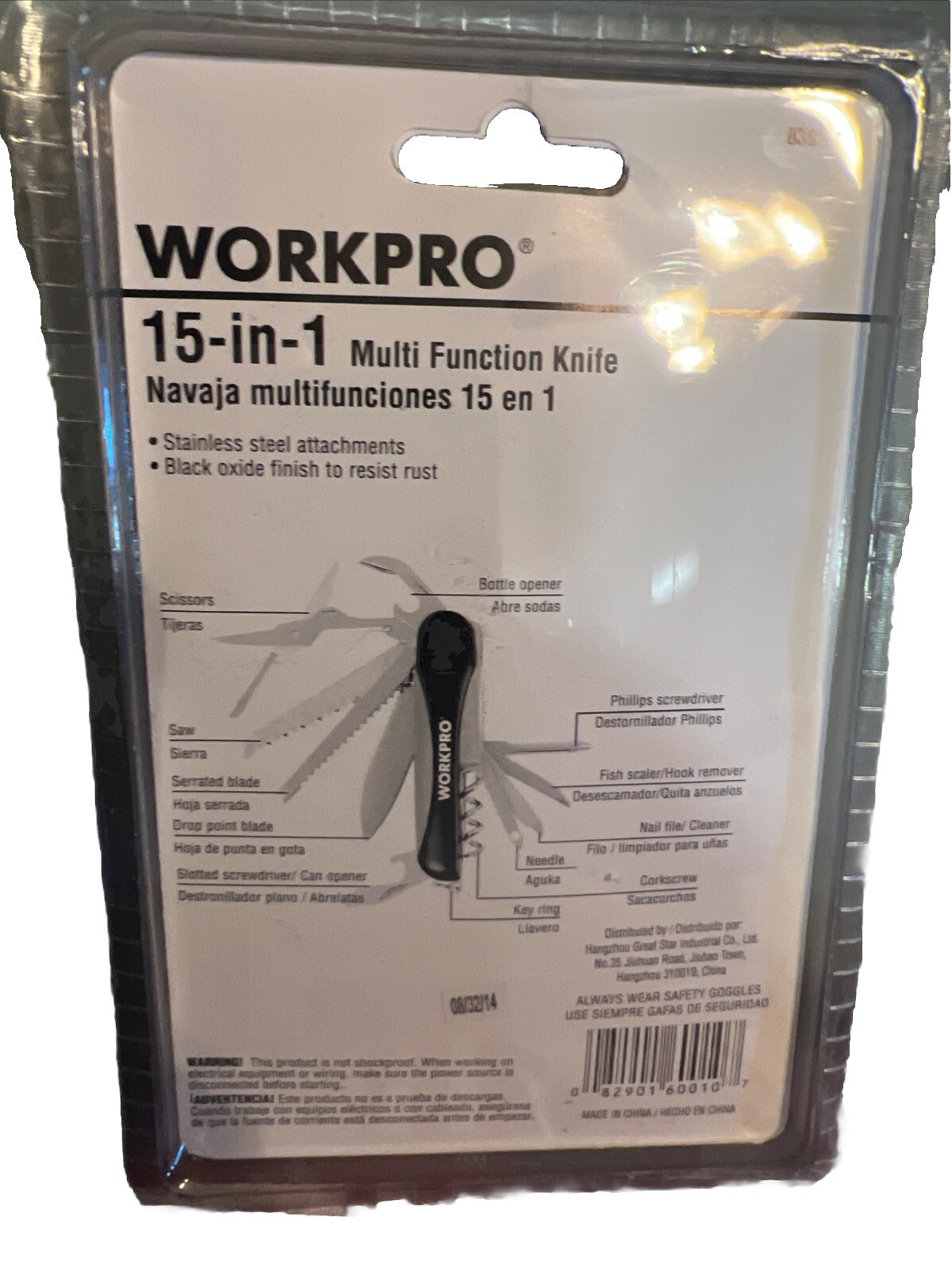 Workpro 15-in-1 Multi Function Pocket Knife 8398901