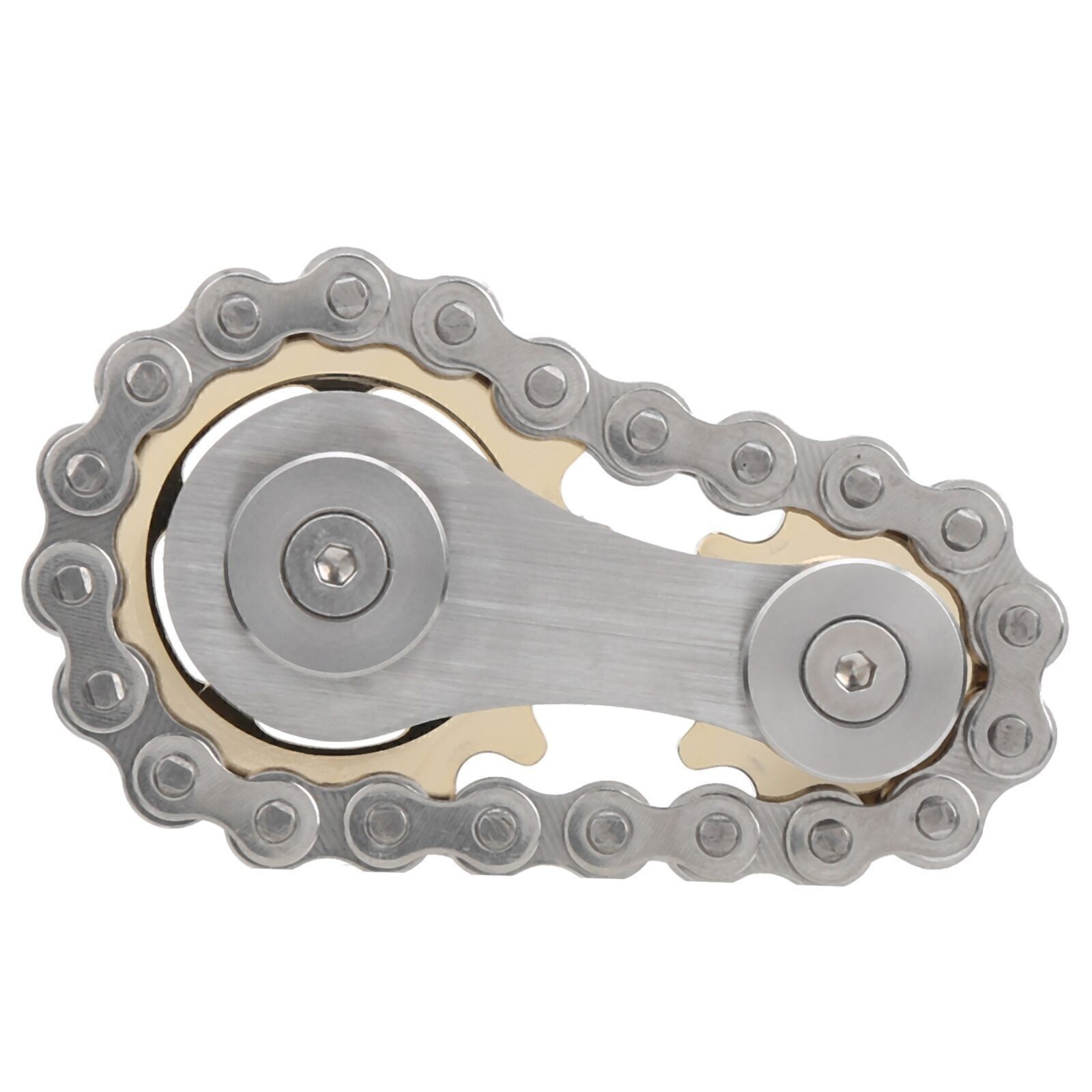 Stainless Steel Sprockets Gyroscope Finger Toy Gear Chain Decompression Toys
