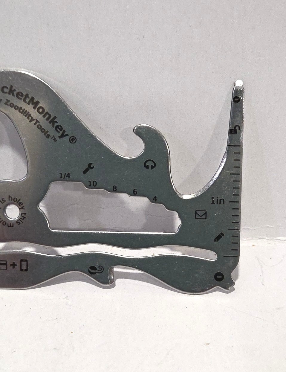 Zootility Tools Pocket Monkey Flat Multi Tool Fits Your Wallet Stainless Steel