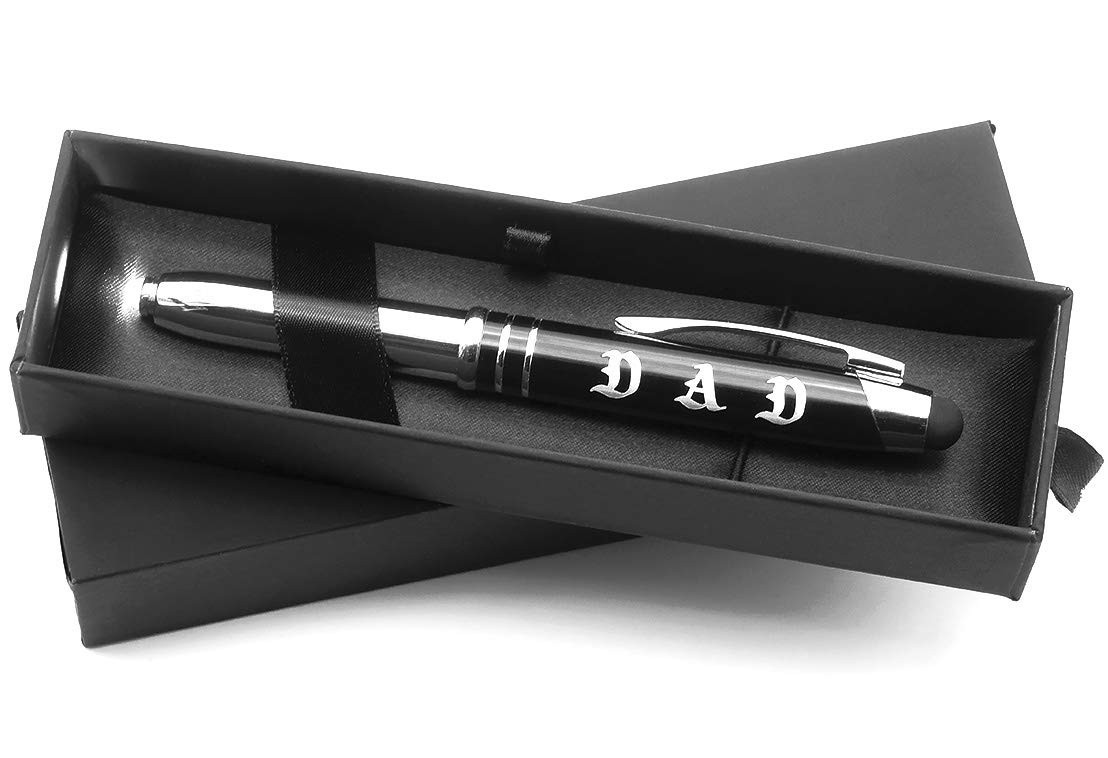 Dad Engraved Flashlight Pen Triple Function Writing Pen with Light and Touch …