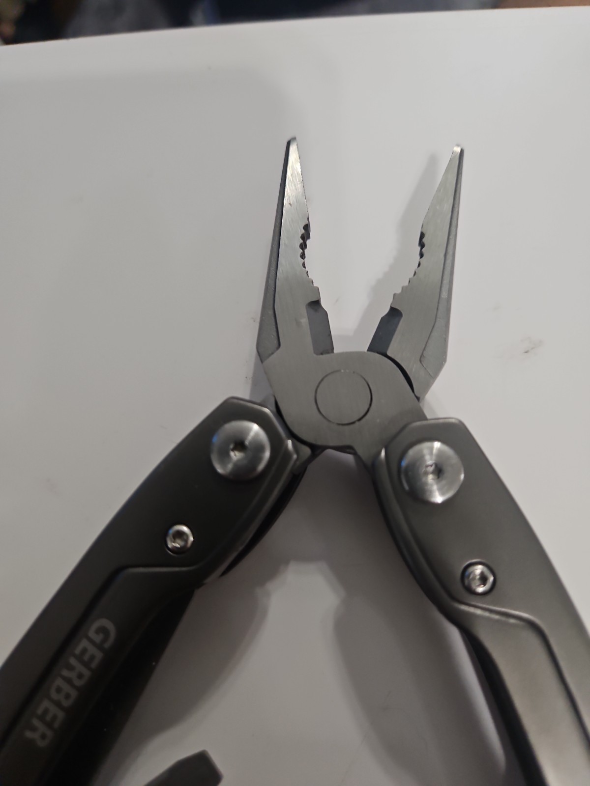 GERBER Resolve Multi Tool Leatherman Pliers Camping Hiking Hunting Titanium Gray