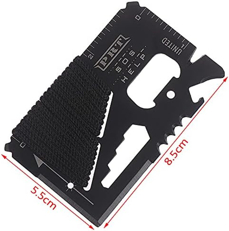 14 in 1 Beer Opener Survival Card Tool,Credit Card Sized Wallet Multitools Gift